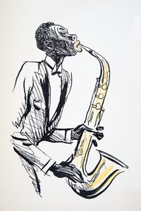 Saxophone Player, from White Bottoms, pub. 1927